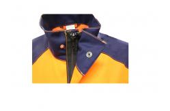 China Sattin Woven Orange 250GSM Reflective Jacket Retro 3M Strip 9910 supplier
