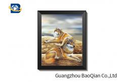 China 3D Effect Lenticular Flip Wolf / Eagle Pattern PP / PET Material Wall Poster supplier