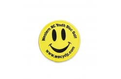 China 100% Embroidered Custom Logo Patches Smiley Face Iron On Patch Jackets Hats supplier