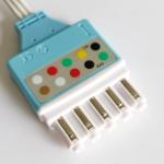Compatible HP Disposable 5 leads ECG Lead Wire DG Type Clip AHA for sale