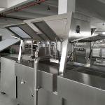 Industrial 400mm Belt Width Chocolate Enrobing Machine For Wafers / Wafer Rolls for sale