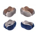 Airplane Travel Kit Gel Memory Foam Bamboo Neck Pillow With Ergonomic Design for sale