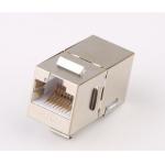 STP CAT6 RJ45 Keystone Jack In - Line Coupler Metal Material With Gold Plating for sale