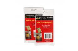 China Custom Size Black Adhesive Magnetic Sheet Precut Magnetic Adhesive Tape supplier