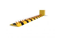 China 6m Length Vehicle Tyre Killer A3 Steel Electromechanical supplier