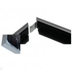 Black Anodized Aluminum Solar Panel Frame With With Cutting / Punching for sale