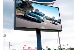 China Pole Support P10 LED Display Panel Roadside Outdoor Advertising Sign supplier