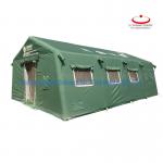 High Quality Outdoor Camping Green Inflatable National Grid Power Fire Disaster Relief Tent for sale