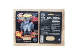 China Recyclable Paper Card Packaging Panther Rhino 25k Male Enhancement Pill Pack supplier
