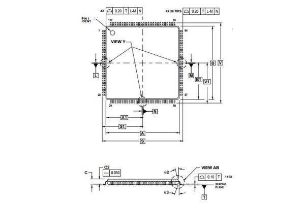 Integrated Circuit Chip Device User Guide MC9S12H128 MOTOROLA QFP