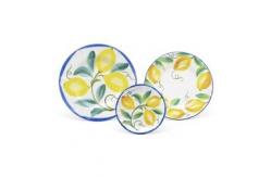 China Customized Garden Modern Fruits Lemon Printed Dessert Plates Dinner Plate Sets Ceramic supplier