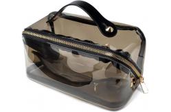 China Shockproof Cosmetic Bag Organizer Lightweight PVC Clear Pouch With Zipper supplier