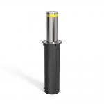600mm Lifting Height Hydraulic Rising Bollard Multi Color Reflective Stripe OEM Logo Printed for sale