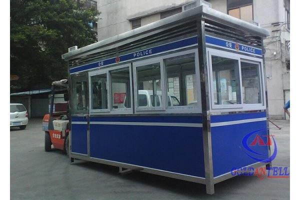 Single Persone Space Portable Security Sentry Box Prefabricated Size Customize