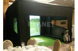 China Airtight Custom LOGO Inflatable Golf Practice Simulator Tent supplier