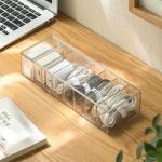 Multifunctional Empty PET Plastic Data Line Storage Box with Divider