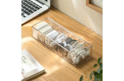 China Multifunctional Empty PET Plastic Data Line Storage Box with Divider supplier