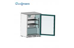 China Wire Tube Condenser Undercounter Drinks Fridge Small Beverage Chiller supplier