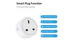 China Electric Power Strip Wifi Smart Socket Compatible With Tuya Smart UK Standard supplier