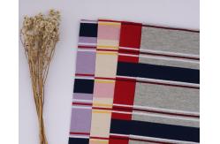 China Healthy Environmentally Friendly And Breathable Striped Knit Fabric For T-Shirt supplier