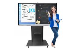 China Non Reflective 98 Inch Interactive Display IR Touch Full View 178 Degrees supplier