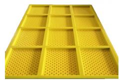 China Customized Tensioned Polyurethane Vibrating Screen Mesh For Steel Plants supplier