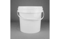 China PP Material White Round 10 Ltr Paint Bucket 10L Pail With Lid supplier
