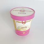 Custom Printed Ice Cream Paper Cup With Lid For Frozen Yogurt 14oz 420ml for sale