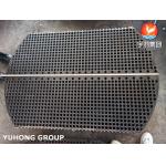 Carbon Steel Square Semicircle Baffle Tubesheet For Heat Exchanger EN 10025-2 S235JR for sale