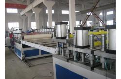 China High Efficiency PVC Foam Board Machine , Double Screw Plastic Board Extrusion Line supplier