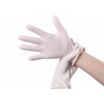 Latex Disposable Medical Examination Gloves 24cm Powder Free for sale