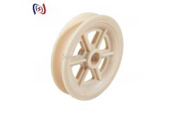 China Nylon Sheave Wheels Conductor Stringing Pulling Pulley Block With Ball Bearings supplier