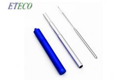 China Bar Drinking 10.5 Stainless Steel Straws With Cleaner FDA Approved Reusable supplier