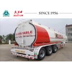 China 42000L 3 Axle Aluminium Alloy Oil Tanker Tank Semi Trailer With Air Suspension for sale