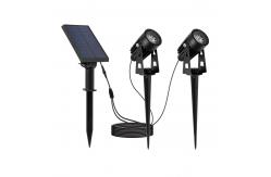 China 6000K 100-200LM Solar Powered Garden Spike Lights / Solar Landscaping Spotlights supplier