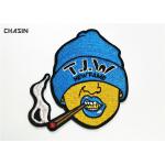 100% Embroidery Beanie Hat Patches Adhesive Heat Eco Friendly Material for sale