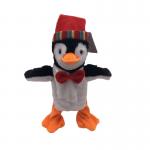 Singing Choking Walking Christmas Plush Penguin 33cm for sale