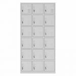 Light Grey 18 Doors Aluminum Alloy Handle Multi Door Storage Locker for sale