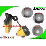 25000 Lux  LED Mining Headlamp , 10.4Ah Safety Miners Cap Lamp Explosion Proof