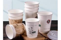 China ISO9001 Double Layer Kraft Paper Coffee Drink Cup 16oz For Cafe supplier