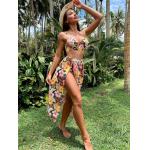 S-Xl Size 3 Piece Swimsuit Set High Elasticity for sale