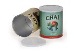 China UV /  Embossed Effect Coffee Paper Composite Cans For Potato Chips Eco-friendly supplier