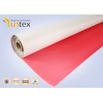 Heatproof Fabric PU Coated Fiberglass Fabric M0 Welding Fire Blanket 0.41mm 460g Fabric Duct for sale