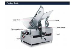China 550W Meat Cutter Machine Table Top Automatic Frozen Meat Slicer Cutting Machine supplier