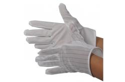 China Inspection Cotton ESD Hand Gloves Antistatic For Electronic Production Line supplier