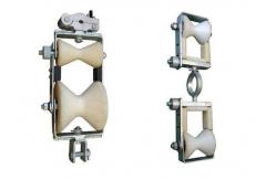China Crandle Block Fiber Cable Pulling Equipment For Exchanging Overhead Line supplier