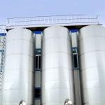 Two Cip Cleaning Ball SS304 Jacketed  Stainless Steel Tanks for sale