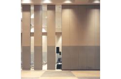 China Folding Removable Soundproof Partition Wall 85mm Thickness Melamine Surface supplier