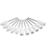 10pcs Wool Grinding Head Round Cylindrical Bullet Type Polishing 2.35mm for sale