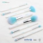 White Handle ISO9001 8pcs Travel Makeup Brush Set for sale